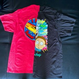 Split Rick n Morty T shirt